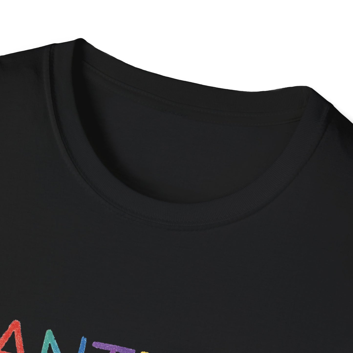 Unisex Softstyle T-Shirt with ANTIFA Drawing Design, Activist Apparel, Casual Wear, Graphic Tee, Protest Clothing, Hipster Fashion